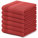 Axyaa 6Pcs Soft Cotton Kitchen Towels | Super Absorbent Dishcloth Set