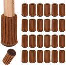 Axyaa Knitted Furniture Legs Socks Set - Floor Protectors with Anti-Slip Pads