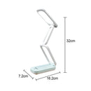 Axyaa Solar-Powered Foldable Desk Lamp with USB Charging and Rechargeable Battery