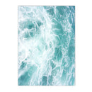 Axyaa Seaside Coconut Tree Canvas Painting: Nordic Beach Wall Art Print