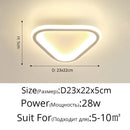 Axyaa Round LED Ceiling Lamp 25cm Creative Kitchen Light Square Home Indoor