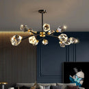 Axyaa Luxury Crystal Chandelier for Living Room and Bedroom, Indoor Ceiling Light