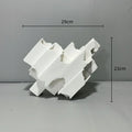 Axyaa Abstract Ceramic Sculpture Square Pipe Flower Arrangement Figurines Home Decor