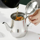Axya Stainless Steel Oil Can Seasoning Jar Pot Kitchen Supplies Bottle