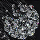 Axyaa Modern Crystal Ball Chandelier Large Lustres De Cristal Light D80*H300cm