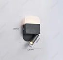 Axyaa Adjustable USB Wall Lamp for Bedroom Study, Minimalist LED Reading Light