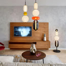 Modern LED Glass Pendant Light Chandelier for Stairs, Bedroom, Kitchen - Axyaa
