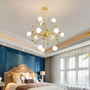 Axyaa Glass Acrylic LED Chandelier for Kitchen Restaurant Living Room