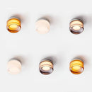 Axyaa Amber Smoke LED Ceiling Light Fixture for Modern Home Decor