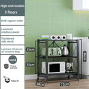 Axyaa Metal Folding Display Stand Shelf Organizer with Caster Wheels