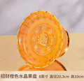 Axyaa Buddha Fruit Tray | Household Red Offering Tray | Flat Bottom Tribute Tray