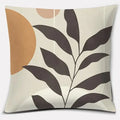 Axyaa Brown Green Abstract Pillow Cover 45x45 - Home Office Bedroom Sofa Car Decoration