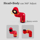 Axyaa Red Water Pipe Rotatable Wall Lamp