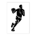 Axyaa Basketball Canvas Poster: Abstract Wall Art for Gym, Bedroom, Living Room