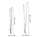 Axyaa Stainless Steel Long Handle Food Tongs - Non-Slip BBQ Steak Kitchen Tool