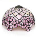 Axyaa 12" Scandinavian Stained Glass Cherry Blossoms Lampshade Retro Handmade Replacement