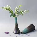 Axyaa Ceramic Small Flower Vase - Japanese-Style Tabletop Ornament & Home Decoration