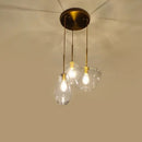 Axyaa Industrial Glass Chandelier for Dining Room Kitchen Loft Bar Pendant Lights