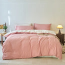 Axyaa 100% Cotton Yarn-Dyed 4-Piece Duvet Set - Ultra-Soft Bedding