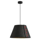 Axyaa Circular PET Acoustic Felt Pendant Light for Office, Restaurant, Cafe