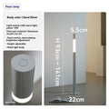Axyaa Adjustable LED Floor Lamp in Chrome Black for Living Room and Bedroom