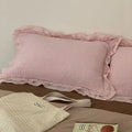 Axyaa Korean Lace Ruffled Pillowcases (Set of 2)