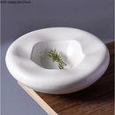 Axya White Ceramic Dinner Plates & Salad Bowl Set