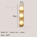 Axyaa Natural Stone Wall Lamp Sconce for Foyer Bedroom Dining Room