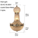 Axyaa Retro Royal Empire Crystal Pendant Chandelier
