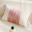 Axyaa French Red Pink Cotton Cushion Cover Set