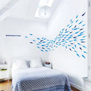 Axyaa Ocean Fish Room Wall Stickers Nursery Décor Glass Door Bathroom Decals