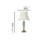 Axyaa Ceramic LED Desk Lamp for Home Office and Hotel Decor