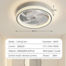 Axyaa LED Ceiling Fan Light: Remote Control, Infinite Dimming, Adjustable Wind Speed