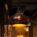 Axyaa Retro Carved Pendant Light: Creative Atmosphere Chandelier for Living Room, Coffee Shop, Bar