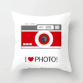 Axyaa Red Cartoon Cushion Cover 45x45cm - Modern Leisure Home Decor Pillow