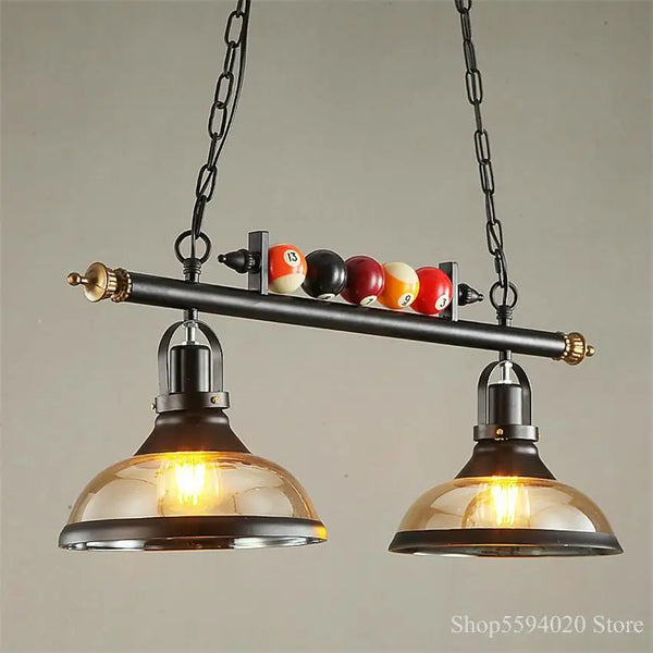 Nordic Billiard Table Pendant Lamp Industrial Retro Decor Home Lights Bar Cafe Axyaa