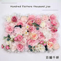 Axyaa Silk Floral Wedding Decor Petal Flower Wall Party Backdrop Display