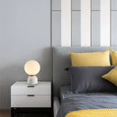 Axyaa Nordic Marble Glass Table Lamp for Living Room, Bedroom, and Study