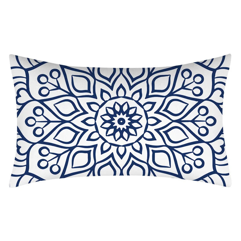 Axyaa Geometric Cushion Cover 30x50 Polyester Pillowcase for Home Decor