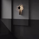 Axyaa Chrome LED Science Fiction Wall Light for Bedroom and Parlor