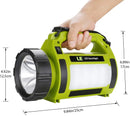 Axya LED Searchlight: USB Rechargeable, Waterproof, 5 Modes, Long Range, Outdoor Torch