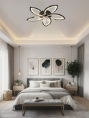 Axyaa Black Ceiling Fan Light with Remote Control for Home Decor