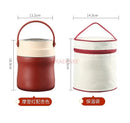 Axyaa Stainless Steel Insulated Lunch Box with Lid - Portable Double-Layer Pot and Rice Barrel