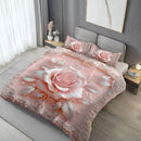 Axyaa Silvery Leaves Duvet Cover Set - Elegant & Soft Bedding