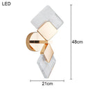 Axyaa Acrylic Rotatable Wall Lamp for Modern Luxury Living Room and Bedroom Lighting