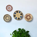 Nordic Rattan Grass Weaving Wall Decor Set for Axyaa Home Décor
