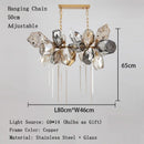 Nordic Glass Pendant Light for Designer Living Room, Bedroom Ceiling - Axyaa Brand