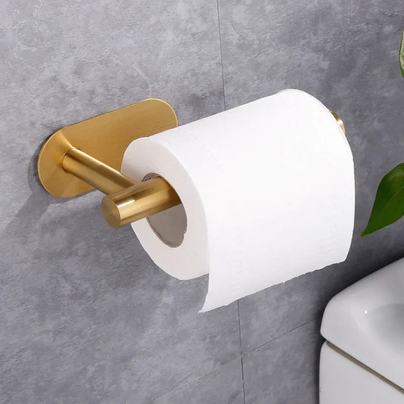 Axyaa Stainless Steel Toilet Paper Storage Bracket for Bathroom Essentials