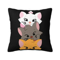 Axyaa Cat Kitten Luxury Pillow Cover Cartoon Animal Cushion Cover