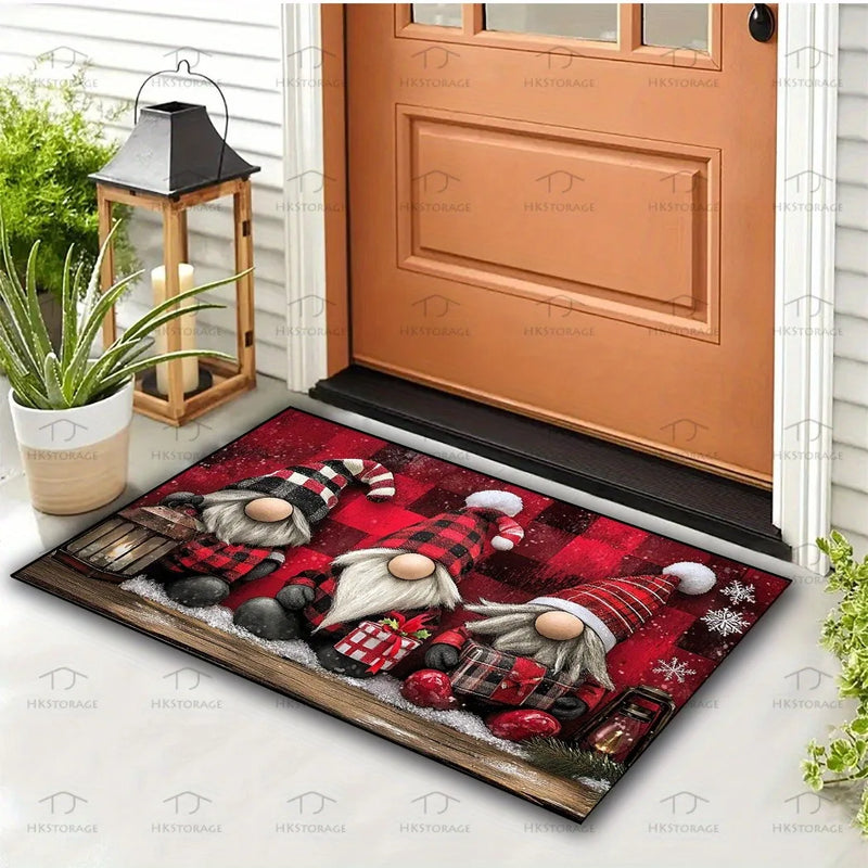 Axyaa Christmas Dwarf Door Mat Holiday Party Decoration